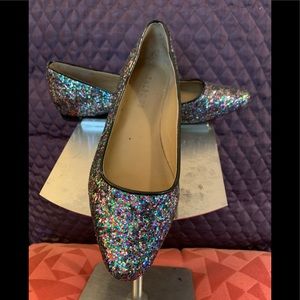 NEW TALBOTS MULTI-COLOR SEQUIN FLATS SLIPPERS 5.5M